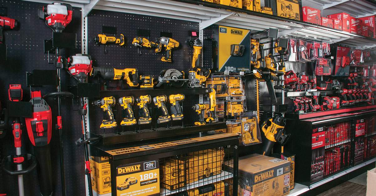 Dewalt and Milwaukee at Ace Hardware